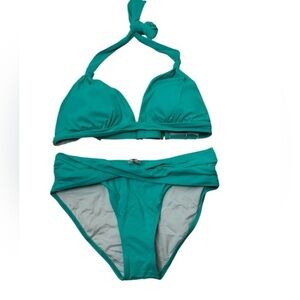 Yonique Two Piece Bathing Suit Push Up Bikini Set Halter  Women’s Size SMALL